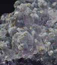 Quartz var.Amethyst, Chalcopyrite