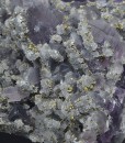 Quartz var.Amethyst, Chalcopyrite