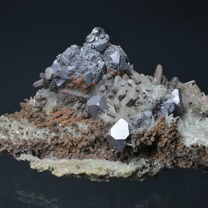 Galena, Quartz, Sphalerite, Siderite