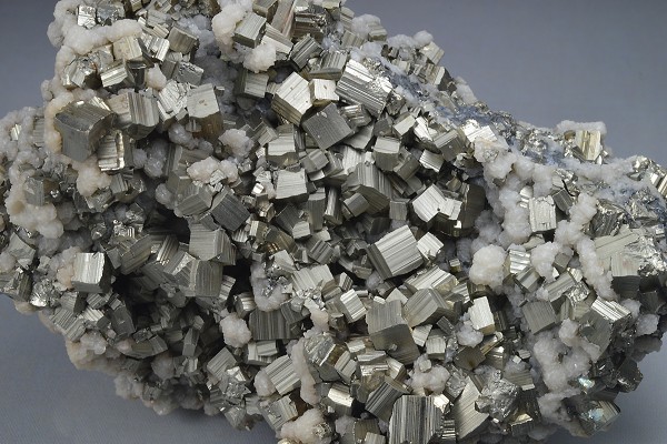 Pyrite, Calcite