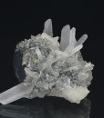 Quartz on Galena, Sphalerite