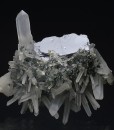 Quartz on Galena, Sphalerite