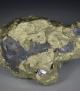 gem Sphalerite var.Cleiophane on Chalcopyrite