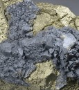 gem Sphalerite var.Cleiophane on Chalcopyrite