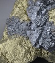 gem Sphalerite var.Cleiophane on Chalcopyrite