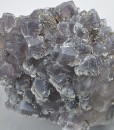 Quartz var.Amethyst, Chalcopyrite