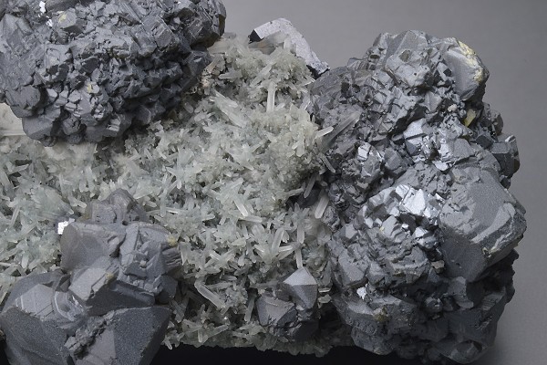 gem Sphalerite var.Cleiophane, Quartz, Galena