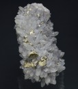 Chalcopyrite, Pyrite, Quartz, Calcite - floater