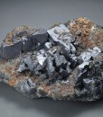 skeletal Galena, gem Sphalerite var.Cleiophane, Quartz, Siderite