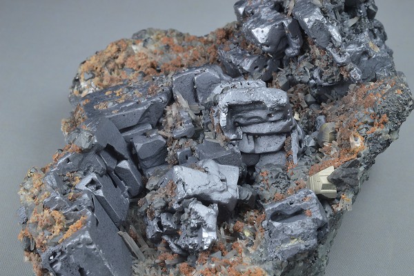skeletal Galena, gem Sphalerite var.Cleiophane, Quartz, Siderite