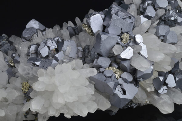 truncated Galena, Quartz, Sphalerite, Pyrite, Chalcopyrite