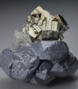 Pyrite, Galena, Quartz - floater