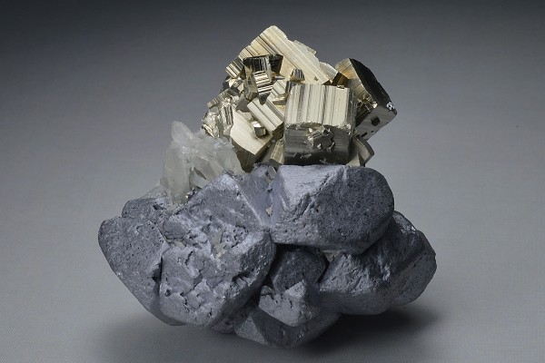 Pyrite, Galena, Quartz - floater
