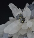 Quartz, Galena, Pyrite, Chalcopyrite, Siderite