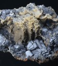 melted habit Galena, Calcite, Quartz