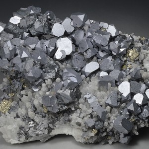 truncated Galena, gem Sphalerite var.Cleiophane, Quartz, Pyrite