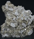 Baryte, Pyrite - floater