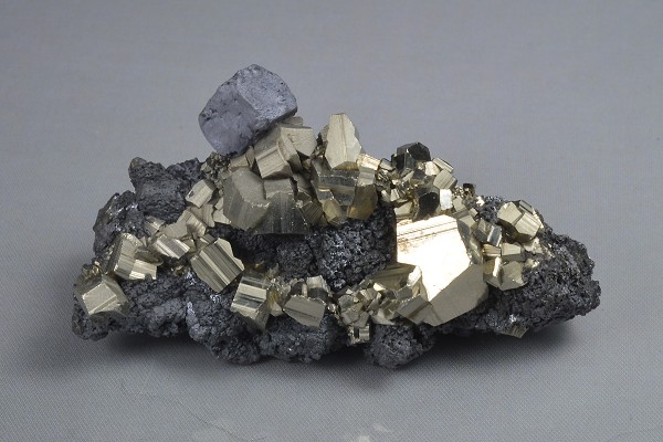 Pyrite, Sphalerite, Galena - floater