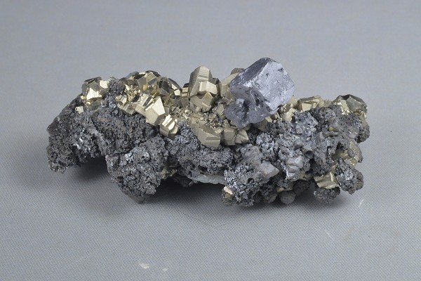 Pyrite, Sphalerite, Galena - floater