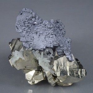 skeletal Galena, Pyrite, Quartz - floater