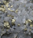 Chalcopyrite on Quartz