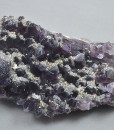 Quartz var.Amethyst, Pyrite