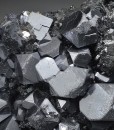 truncated Galena on Sphalerite, Chalcopyrite