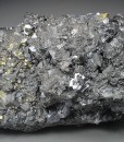 truncated Galena on Sphalerite, Chalcopyrite