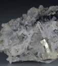 Pyrite on Quartz, Calcite