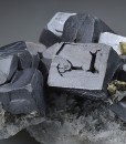 Galena on Quartz, Chalcopyrite