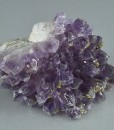 Quartz var.Amethyst, Pyrite