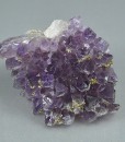 Quartz var.Amethyst, Pyrite