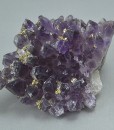 Quartz var.Amethyst, Pyrite
