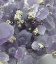 Quartz var.Amethyst, Chalcopyrite