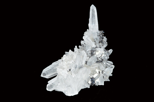 Quartz, Sphalerite, Chalcopyrite