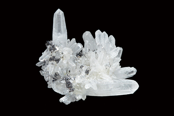 Quartz, Sphalerite, Chalcopyrite