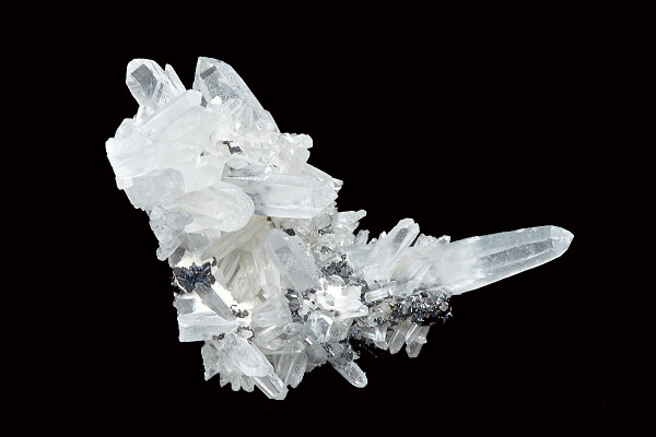 Quartz, Sphalerite, Chalcopyrite