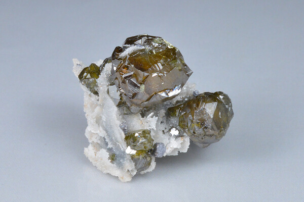 Cleiophane on Quartz, Galena - floater