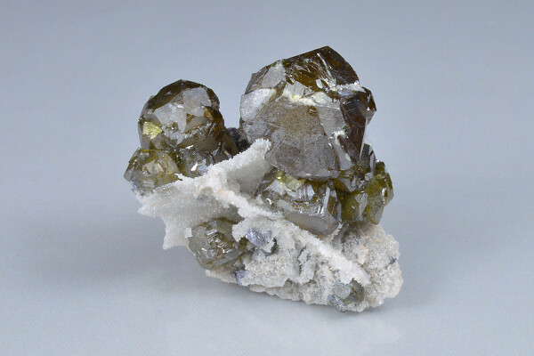 Cleiophane on Quartz, Galena - floater