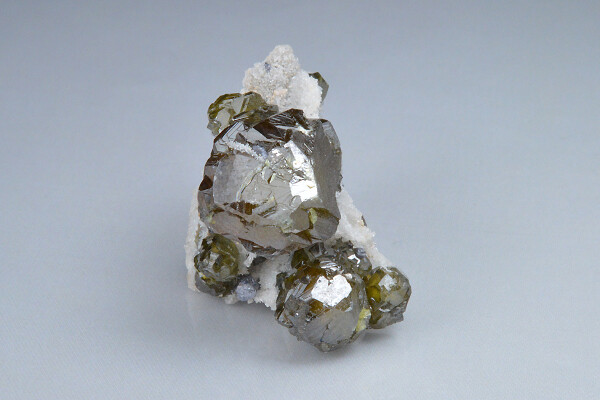 Cleiophane on Quartz, Galena - floater