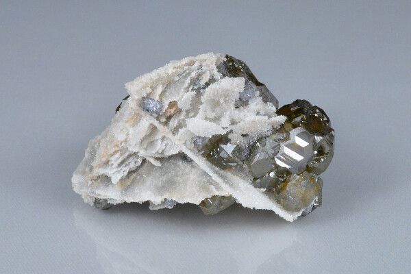 Cleiophane on Quartz, Galena - floater