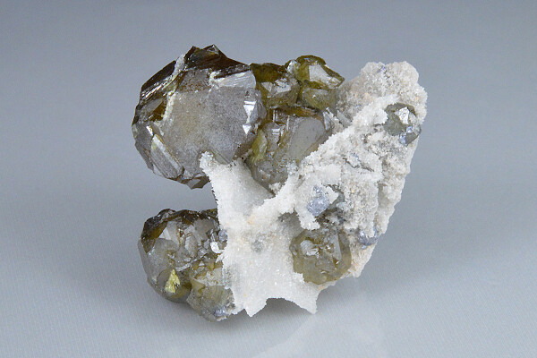 Cleiophane on Quartz, Galena - floater