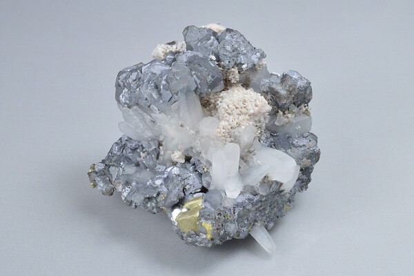 Sphalerite, Quartz, Rhodochrosite, Galena, Chalcopyrite
