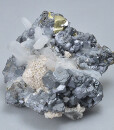 Sphalerite, Quartz, Rhodochrosite, Galena, Chalcopyrite