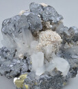 Sphalerite, Quartz, Rhodochrosite, Galena, Chalcopyrite