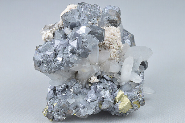 Sphalerite, Quartz, Rhodochrosite, Galena, Chalcopyrite