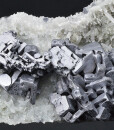 skeletal Galena, Quartz, Chalcopyrite
