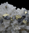 Quartz, Chalcopyrite, Sphalerite