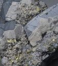 gem Sphalerite var.Cleiophane on Chalcopyrite, Quartz
