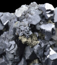 Galena, Cleiophane, Chalcopyrite on Quartz